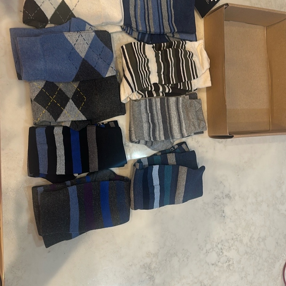 Pierre Henry Mid-Calf Dress socks for men’s size 7, 9-11